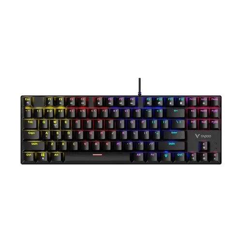 Rapoo GK500-87 Wired (Blue Switch) Black Mechanical Gaming Keyboard