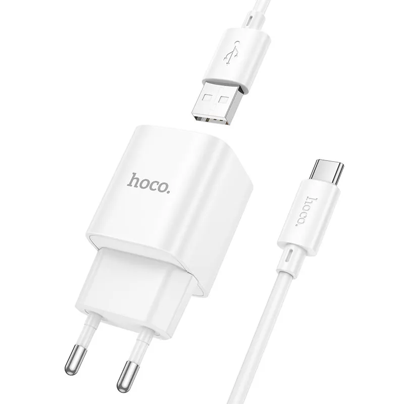 Hoco C145A Charm Single Port QC3.0 Charger Set (Type-C)
