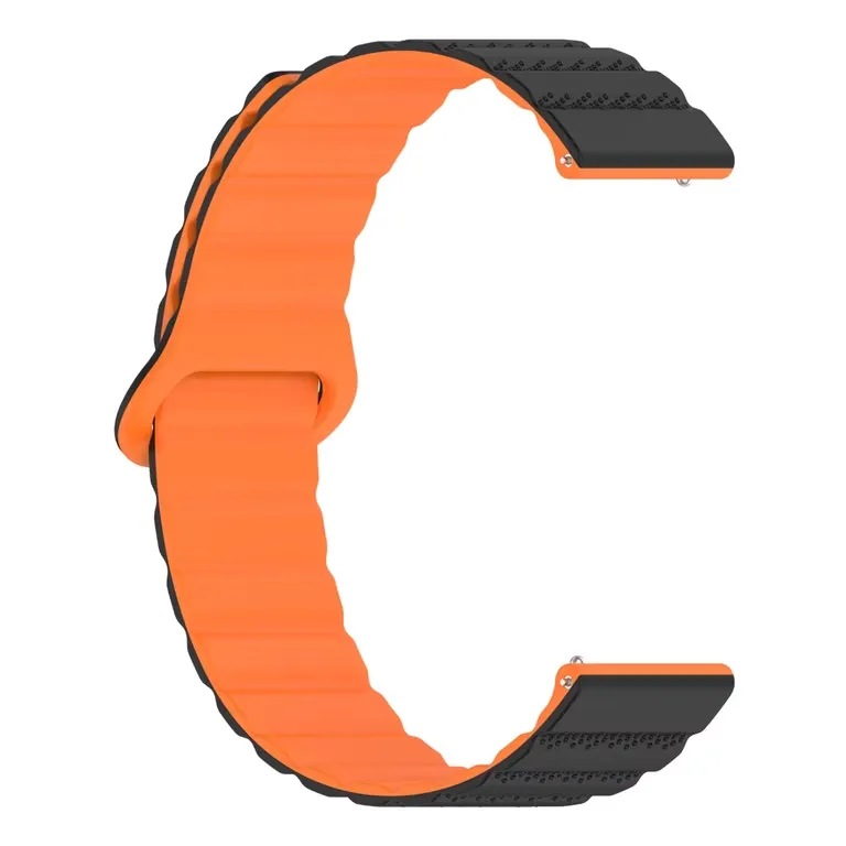 Silicone Watch Band Strap with Magnetic Closures for 18mm 20mm 22mm Smartwatches