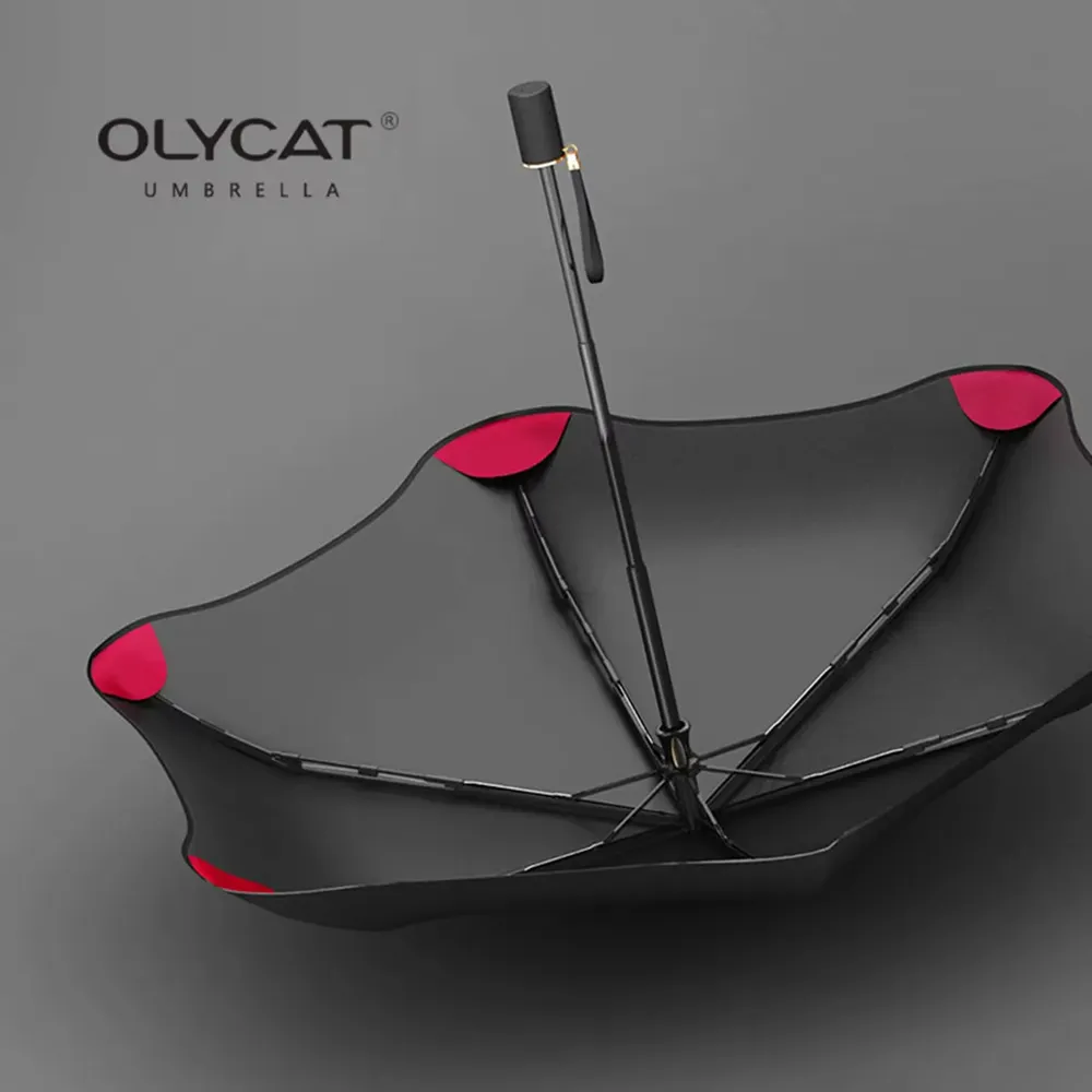 OLYCAT UltraLight Clear Umbrella Rain Women Anti UV Parasol Folding Sun Umbrellas for Daily Carry